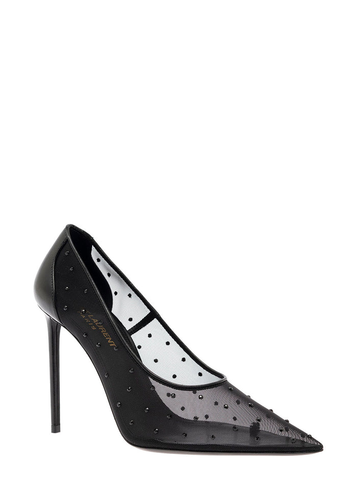 Anja 105 Pump Tulle Black Polyammide Pumps