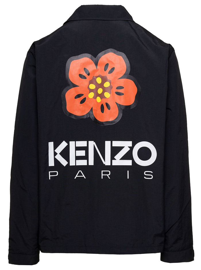 Boke Placed Light Coach Jacket Black Nylon