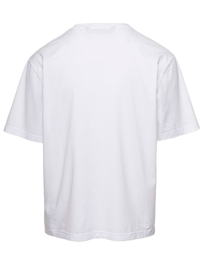 Mc Logo Piccolo White Cotton Tshirts And Polo Shirts
