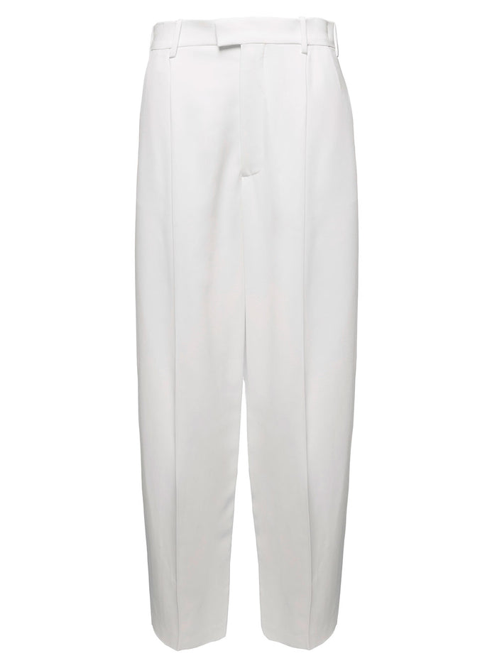 Classic Trousers, With Pinces White