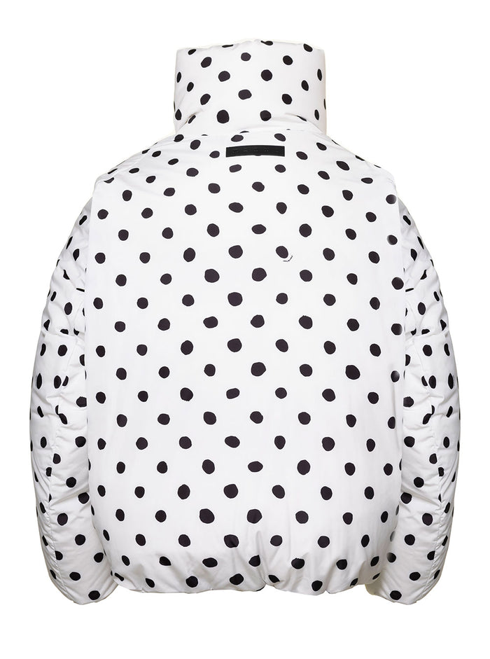 Padded Jacket White Polyester Woven Down
