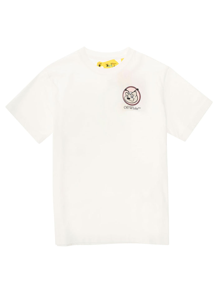 Arrow Mascotte White Cotton Tshirts And Polo Shirts
