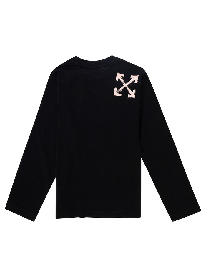 Paint Script Black Cotton Jersey