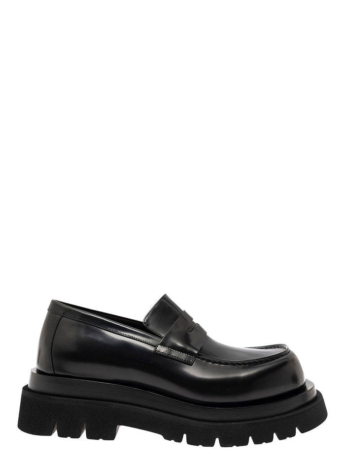 Lug Mocassino Black Calf Loafers
