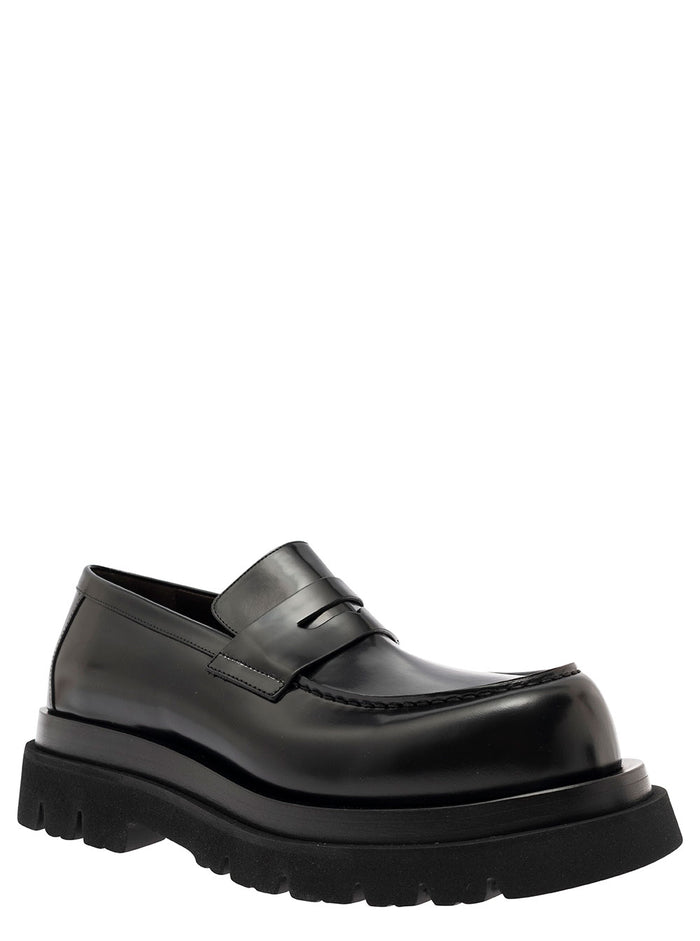 Lug Mocassino Black Calf Loafers
