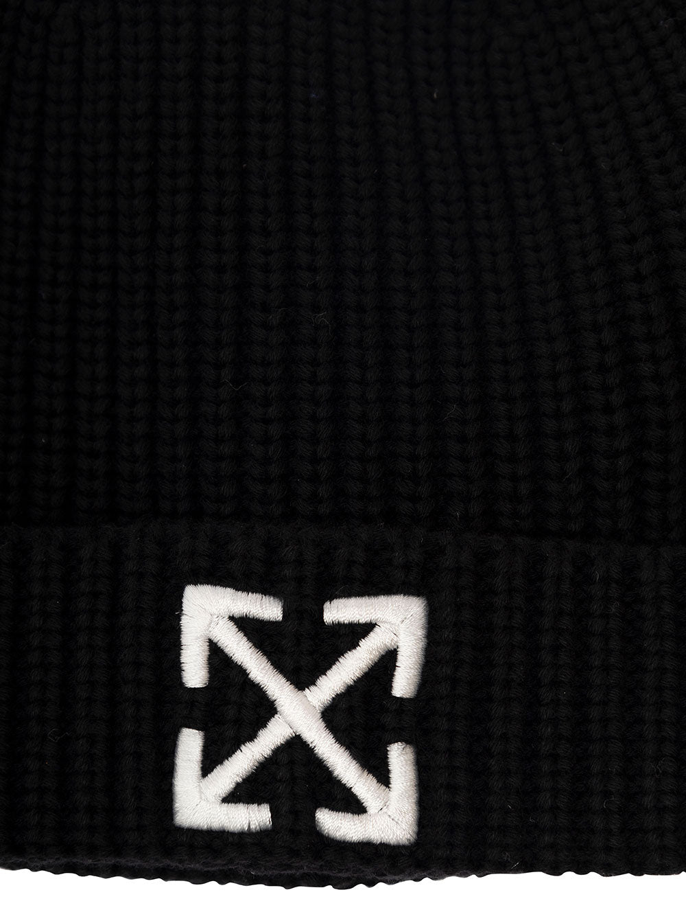 Arrow Beanie Black Cotton Hats And Gloves