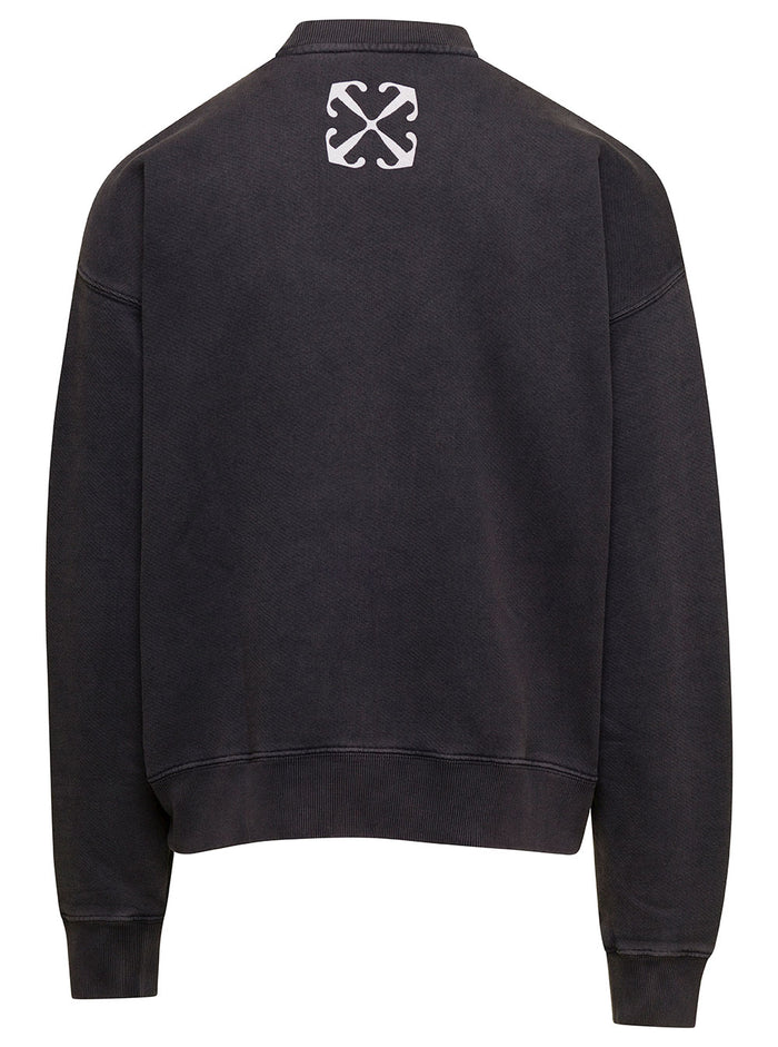 Bacchus Skate Crewneck Black Multicolor Cotton Jersey