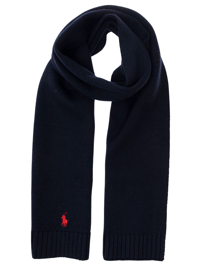 Scarf Blu Wool Scarfs And Foulards