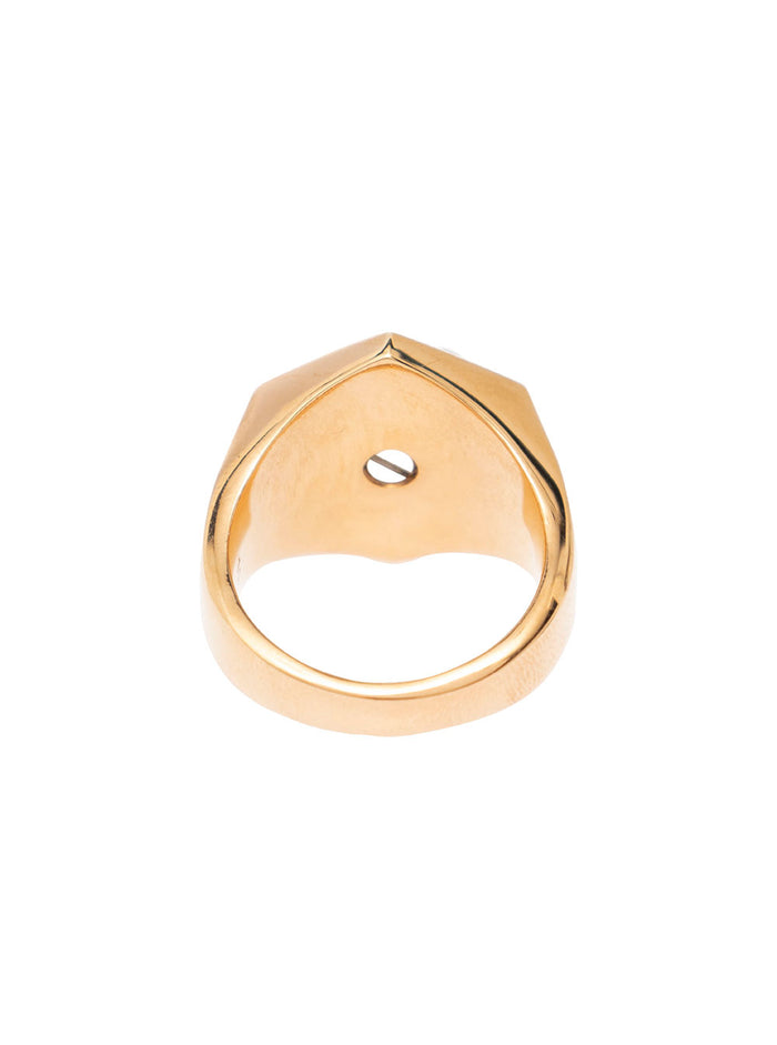Anello Bullone Medusa Metallic Metal Rings
