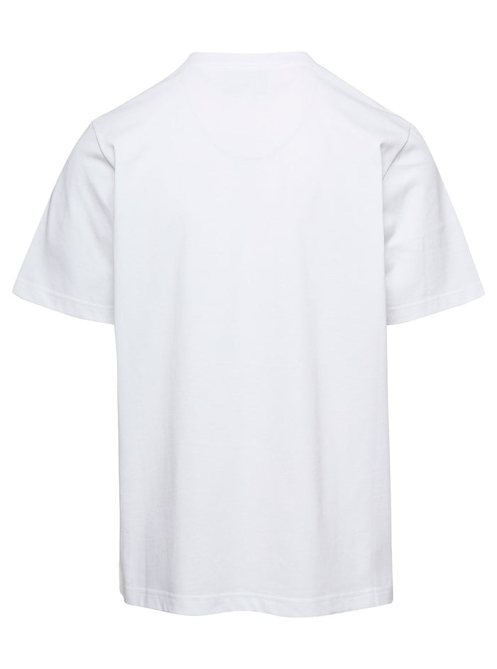 Tennis Club Pastelle Printed T-Shirt White Organic Cotton Tshirts And Polo Shirts