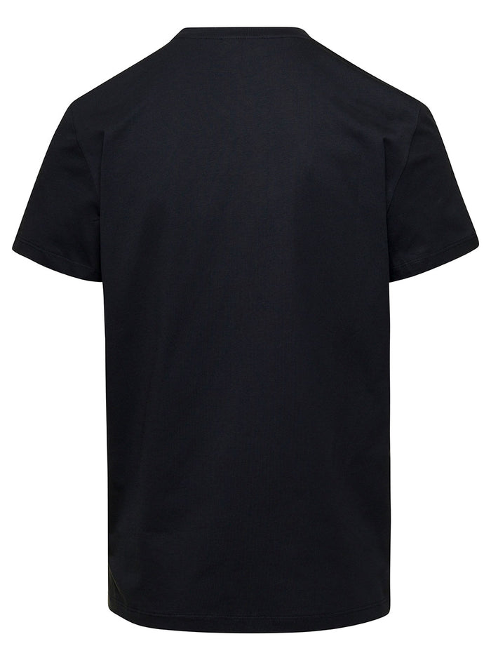 Balmain Flock T-Shirt - Classic Fit Black Organic Cotton Tshirts And Polo Shirts