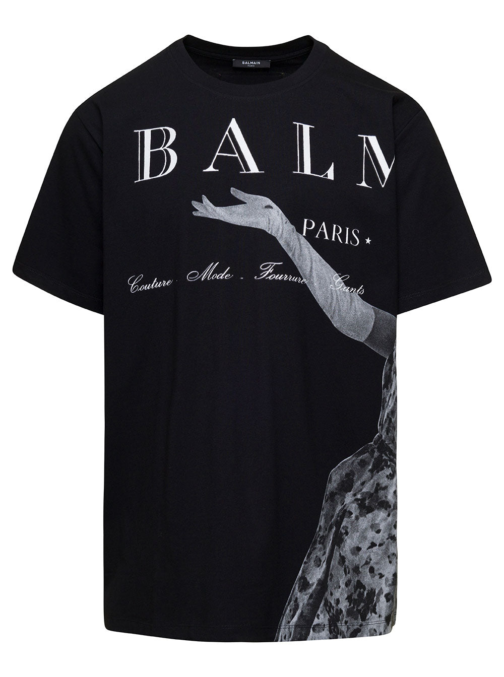 Jolie Madame Printed T-Shirt - Bulky Fit Black Organic Cotton Tshirts And Polo Shirts