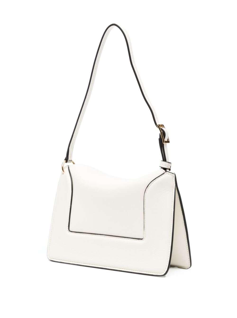 Penelope Micro White Calf Shoulder Bags
