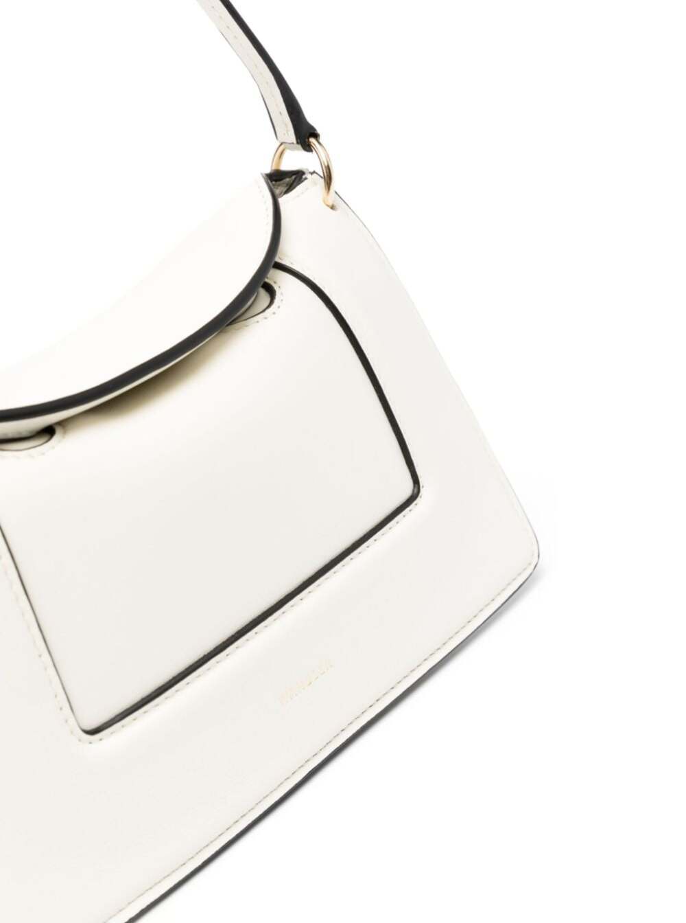 Penelope Micro White Calf Shoulder Bags