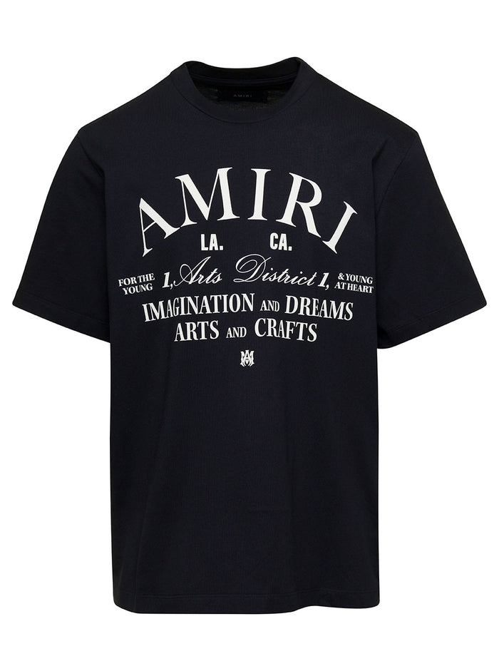 Girocollo Black Cotton Tshirts And Polo Shirts