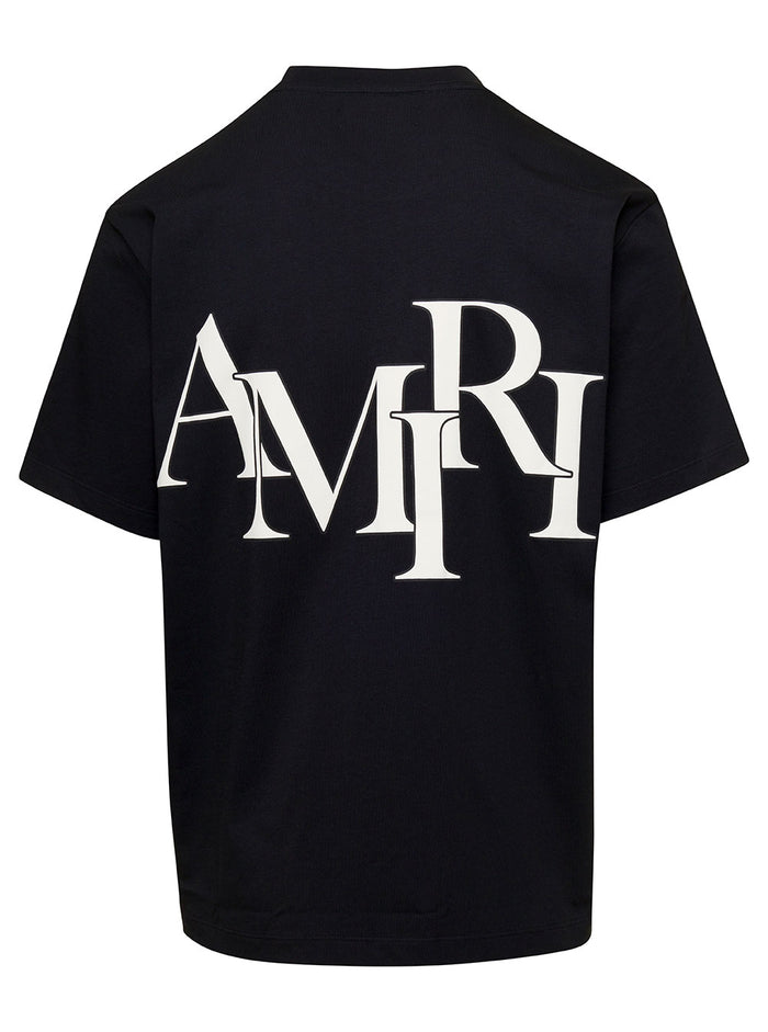 Girocollo Black Cotton Tshirts And Polo Shirts
