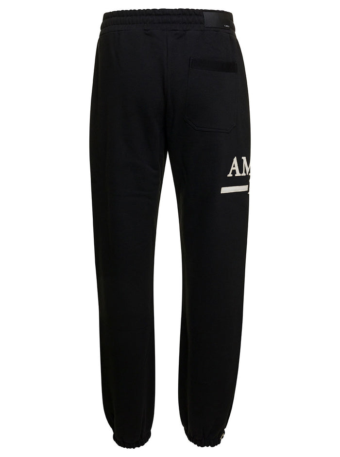 Jogger Black Cotton Trousers