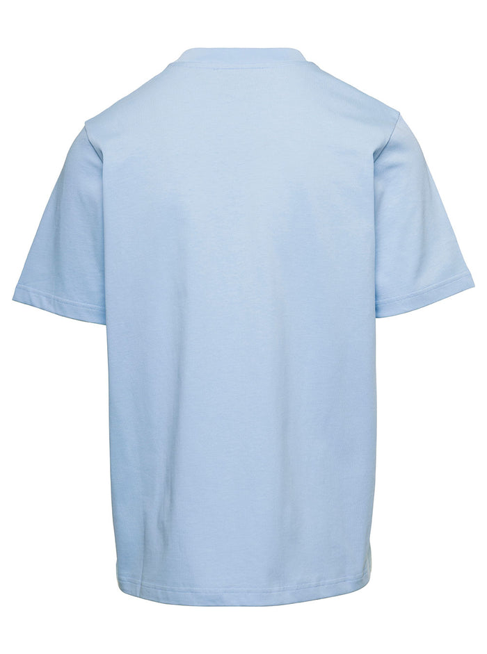 Tennis Club Pastelle Printed T-Shirt Light Blue Organic Cotton Tshirts And Polo Shirts