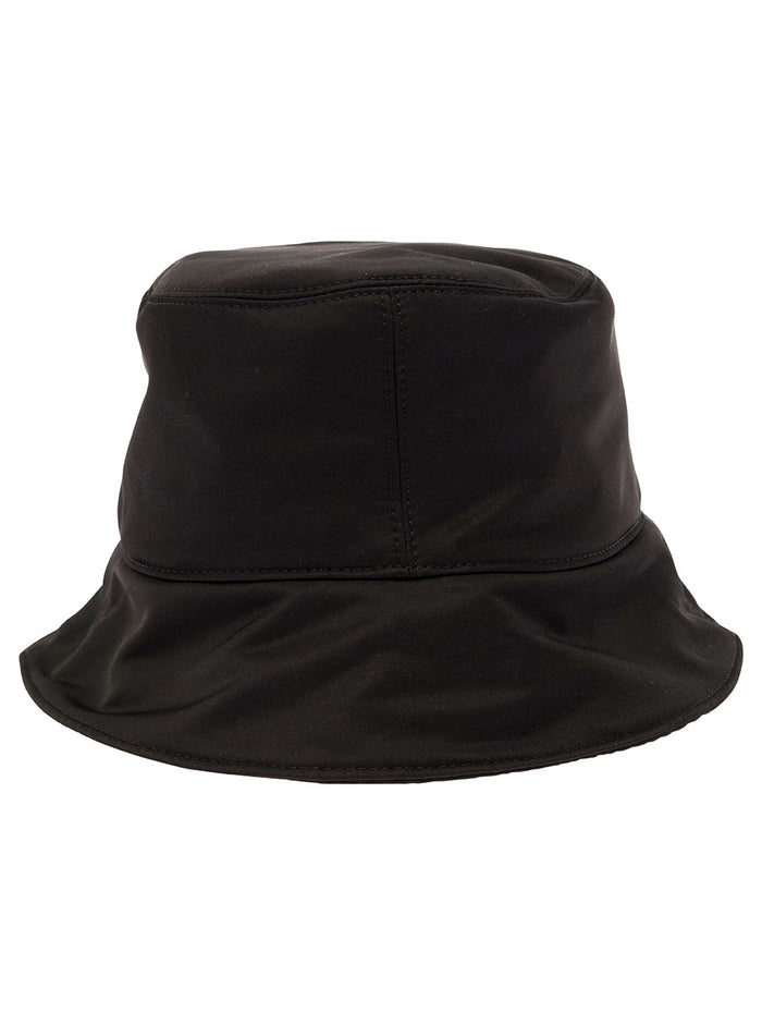 Bookish Nyl Bucket Hat Black White Polyammide And Gloves