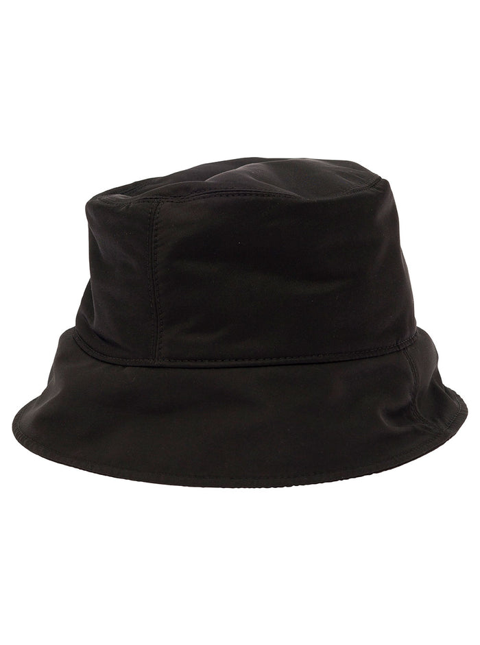 Arrow Nyl Bucket Hat Black White Polyammide And Gloves