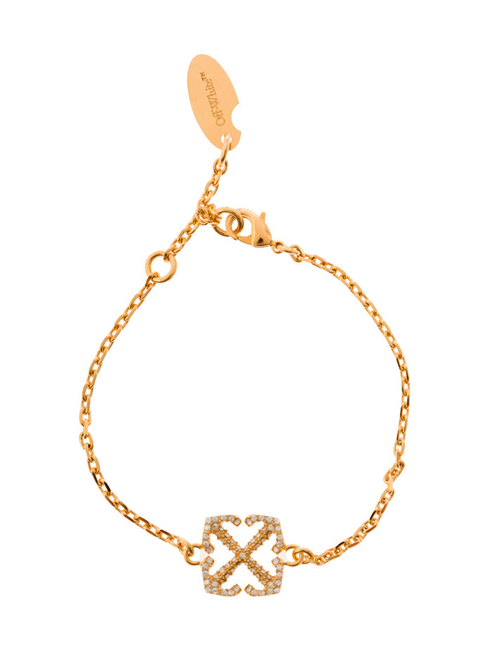 Pave Arrow Bracelet Gold No Color Metallic