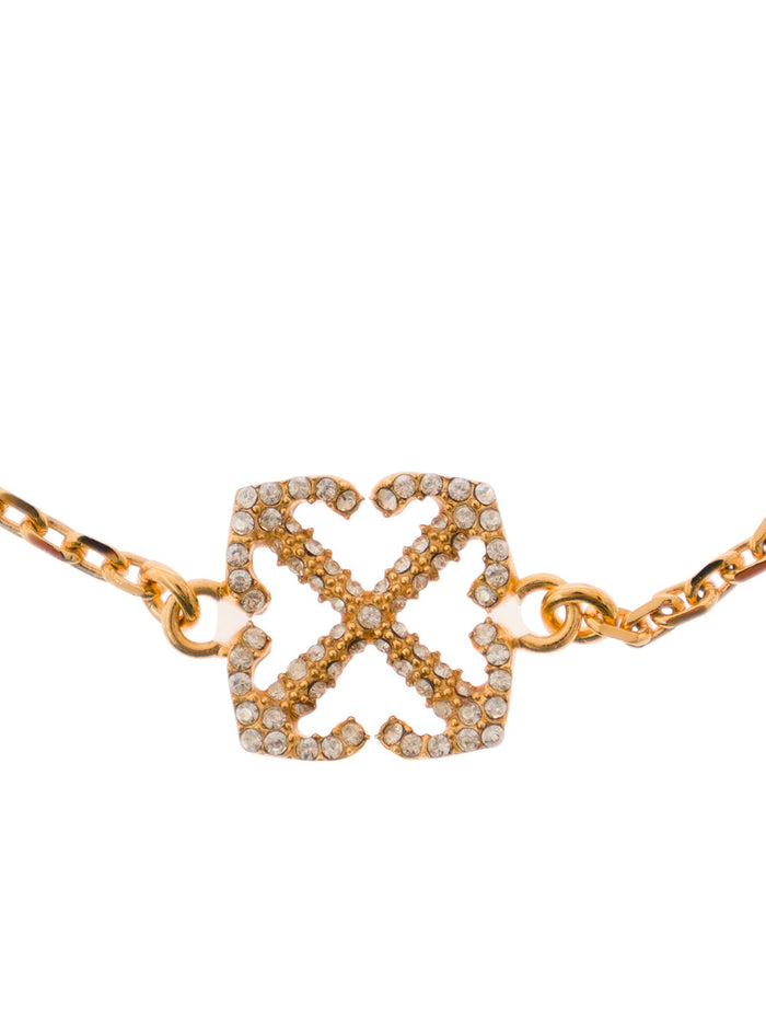 Pave Arrow Bracelet Gold No Color Metallic