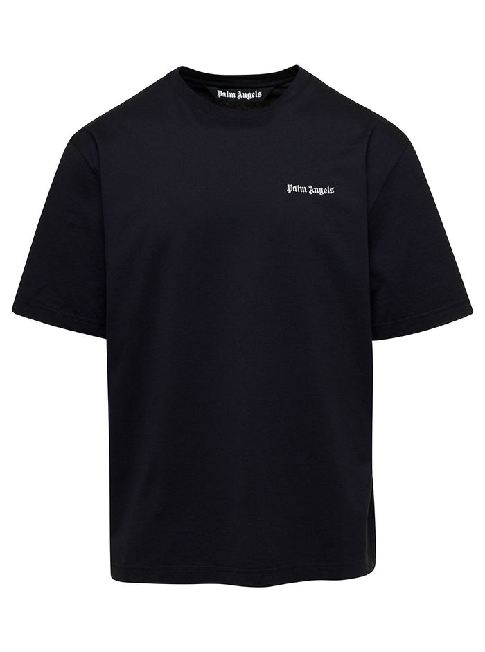 Mc Logo Piccolo Black Cotton Tshirts And Polo Shirts
