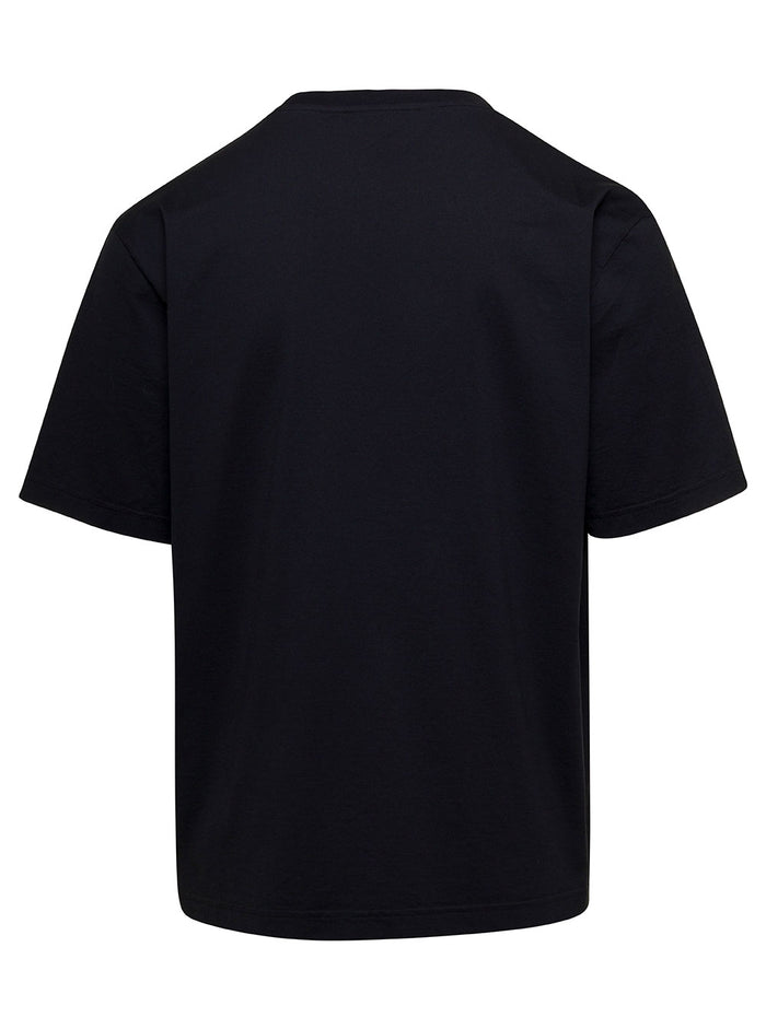 Mc Logo Piccolo Black Cotton Tshirts And Polo Shirts