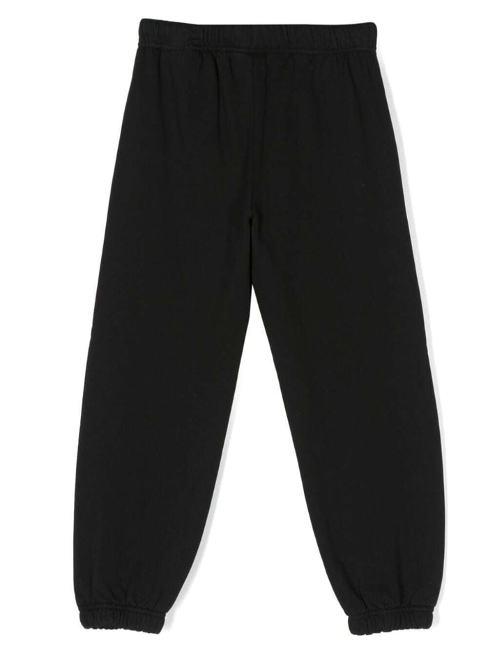 Smiley Brush Black Cotton Trousers