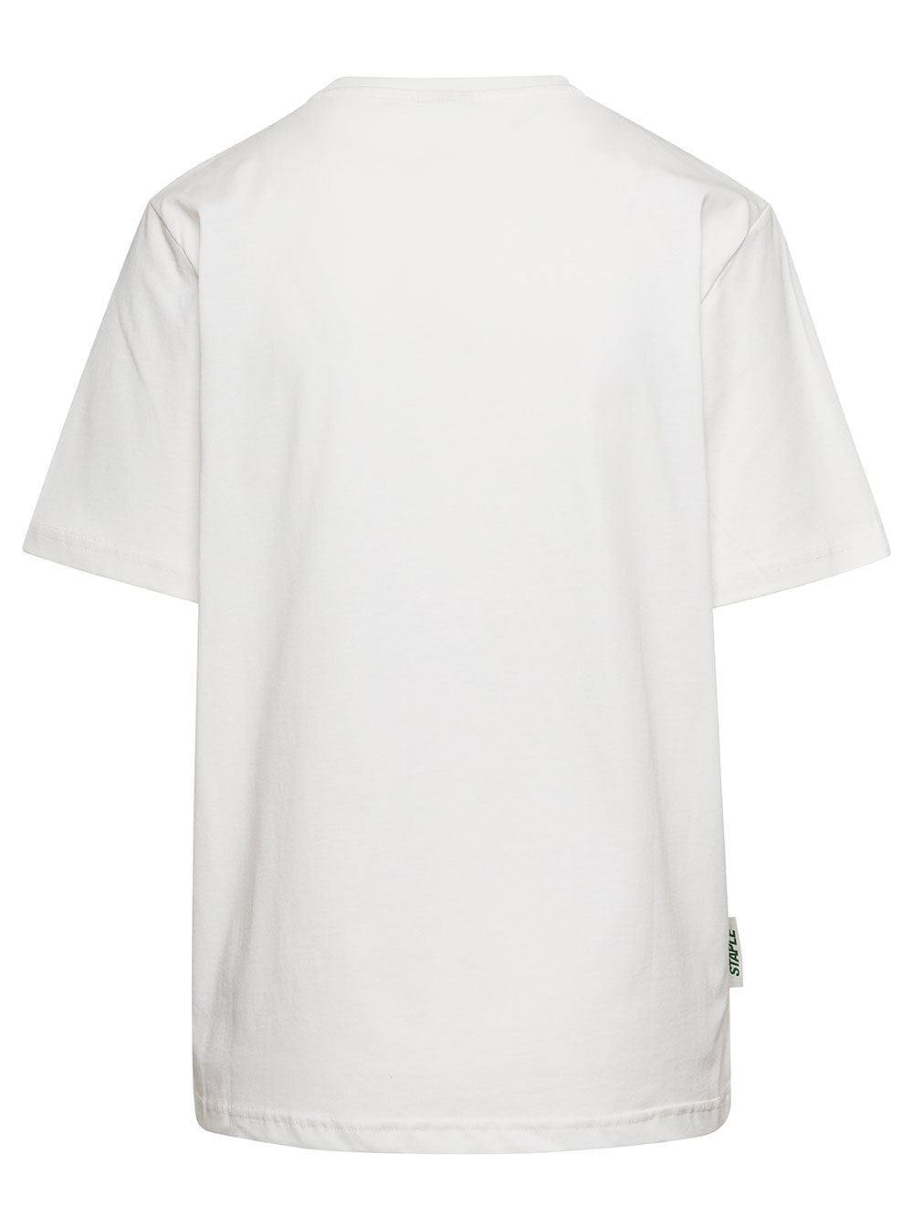 White Crewneck T-Shirt With Logo X Staple Print Cotton Man Tshirts And Polo Shirts