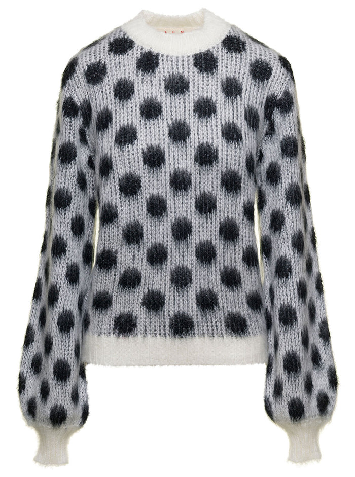 Dot Sweater Black Jersey