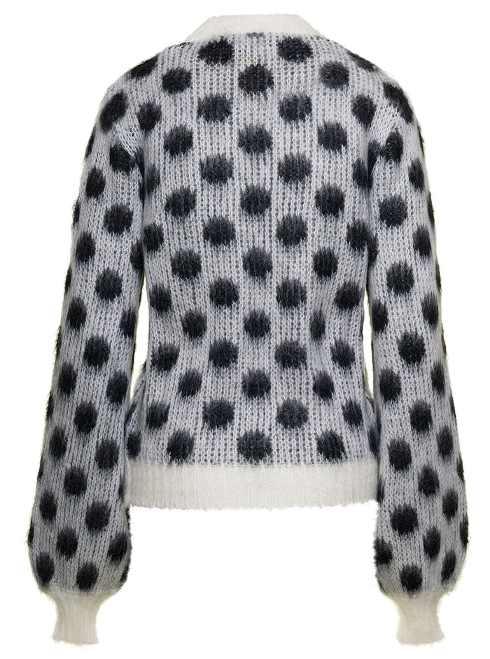 Dot Sweater Black Jersey
