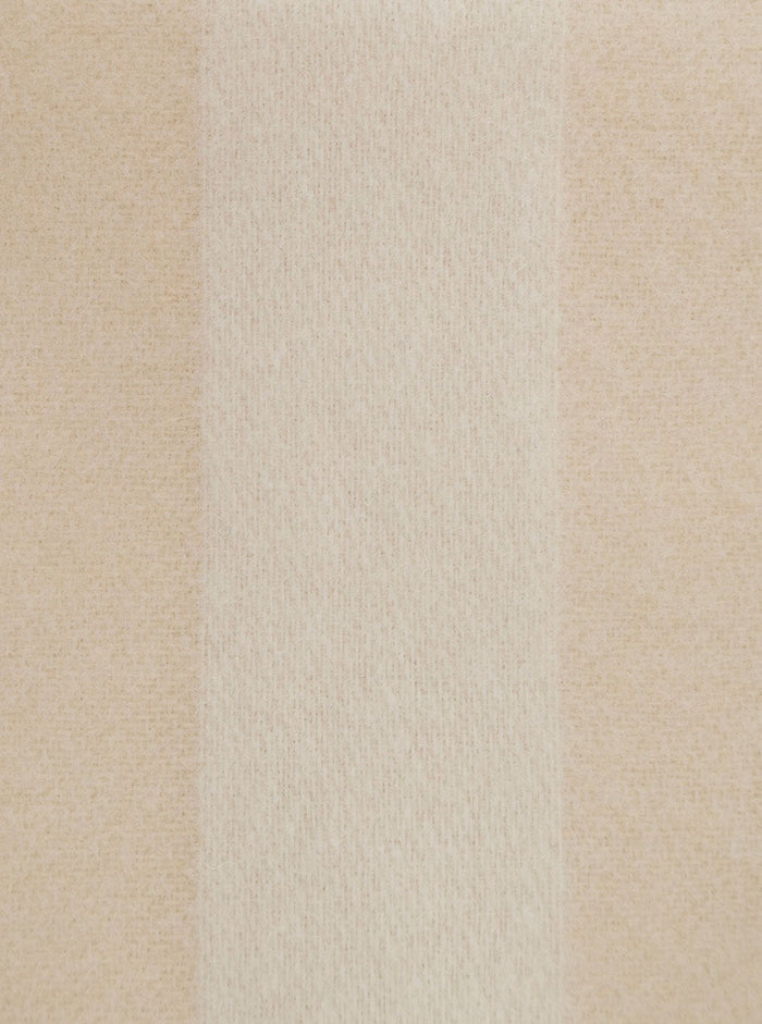White Scarf With Jacquard Monogram Wool Woman Rws Scarfs And Foulards