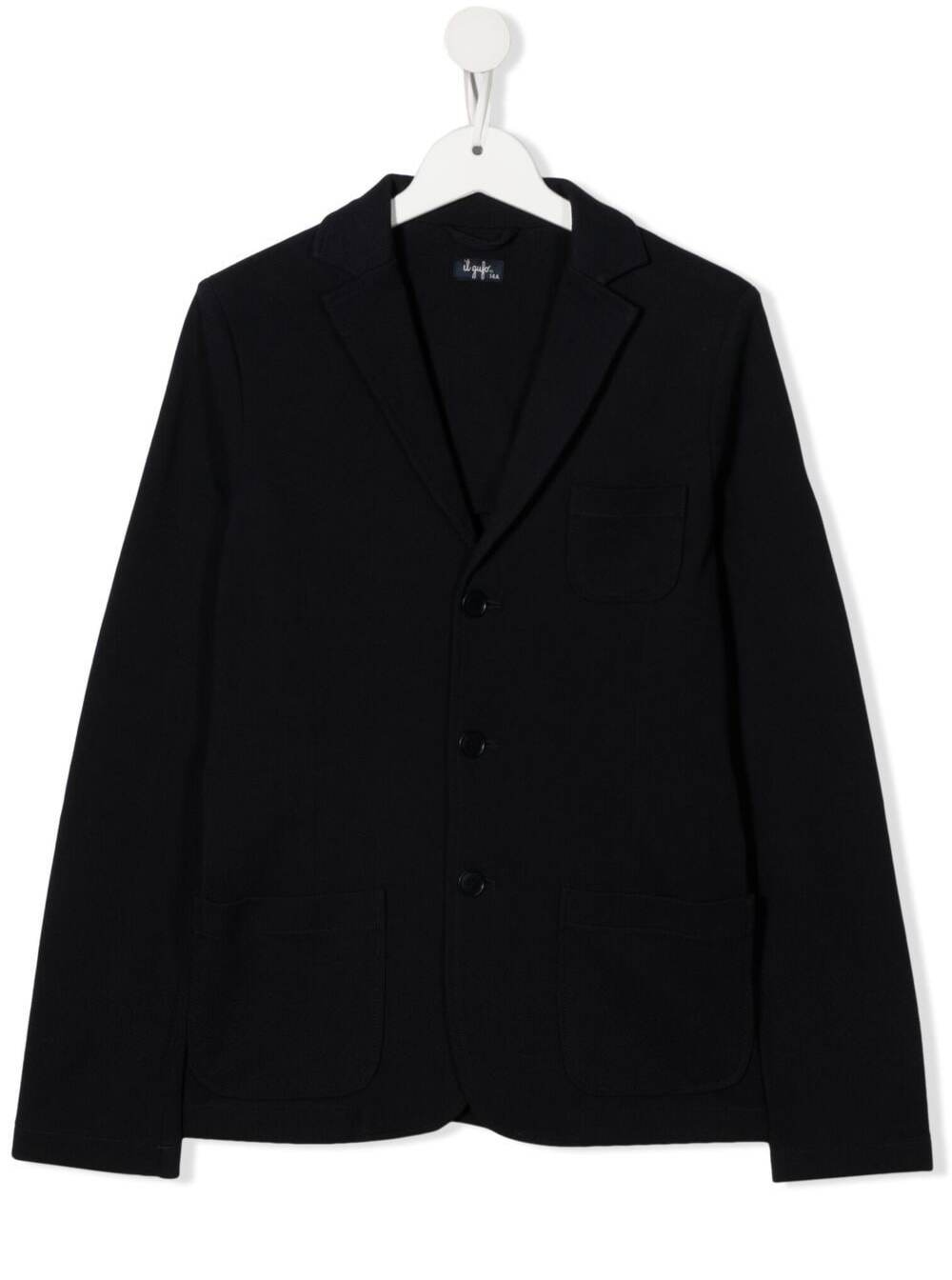 Il Gufo Kids Boys Blue Single-Breasted Jacket Blu Blazers