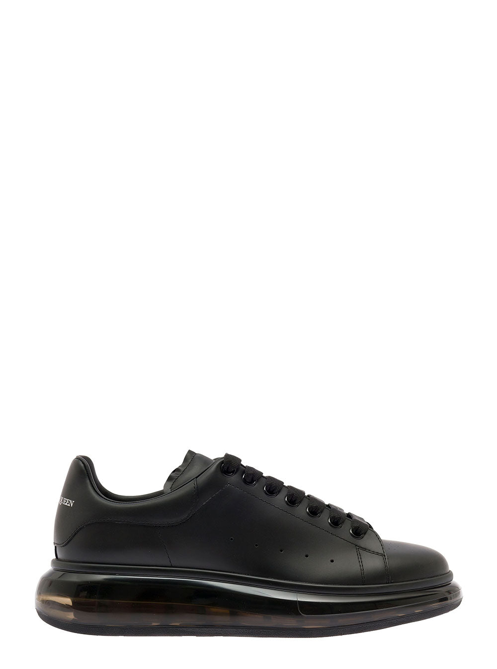 Black Air Sole Sneakers Calf Leather Man