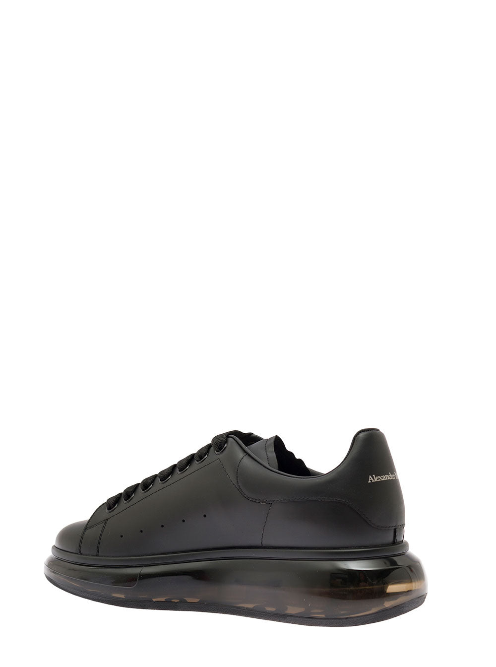 Black Air Sole Sneakers Calf Leather Man
