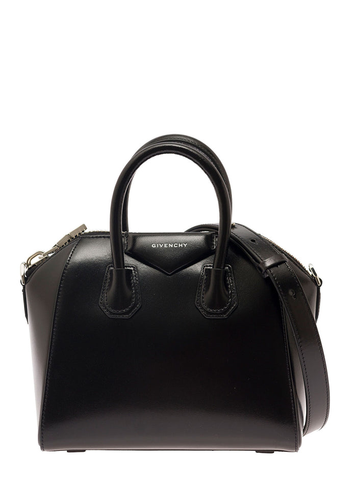 Antigona - Mini Bag Black Calf Hand