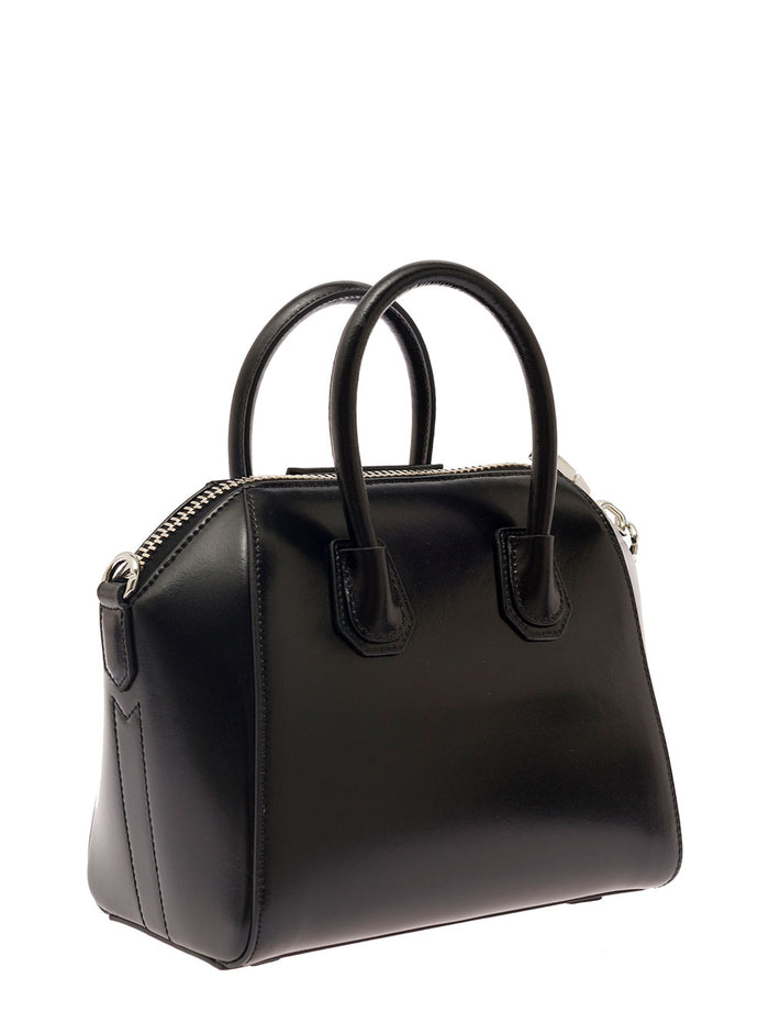 Antigona - Mini Bag Black Calf Hand