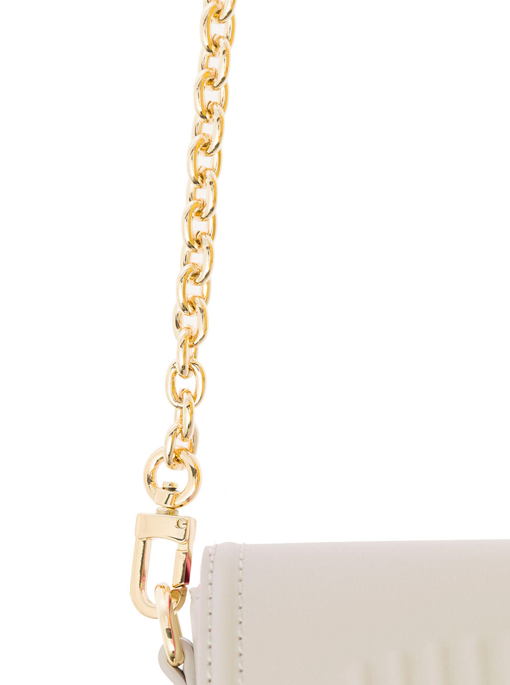 Eyelike Grey Crossbody Bag With Front Logo Faux Leather Woman