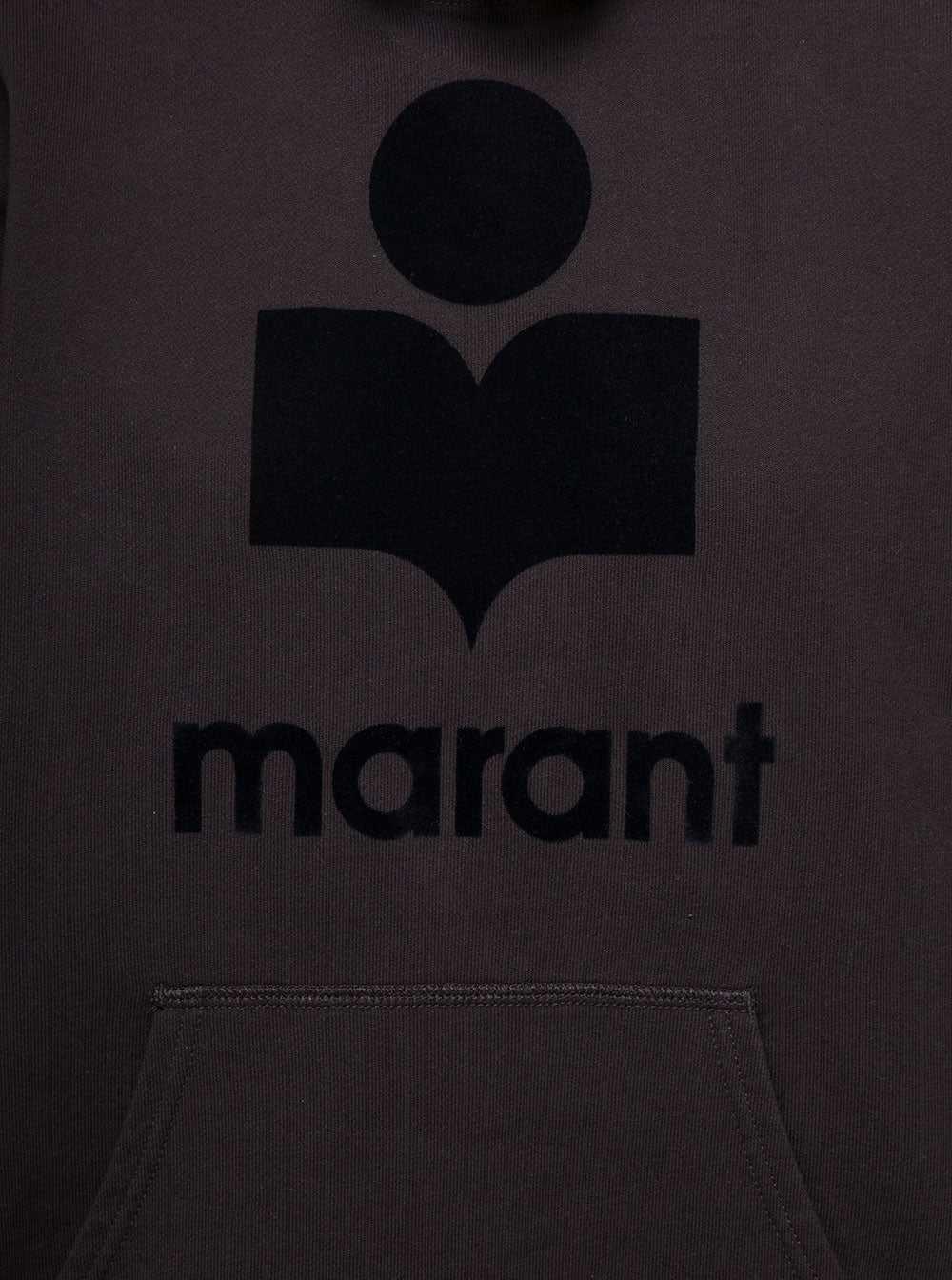 Black Hoodie With Tonal Logo Print Cotton Blend Woman Polyester Sweatshirts