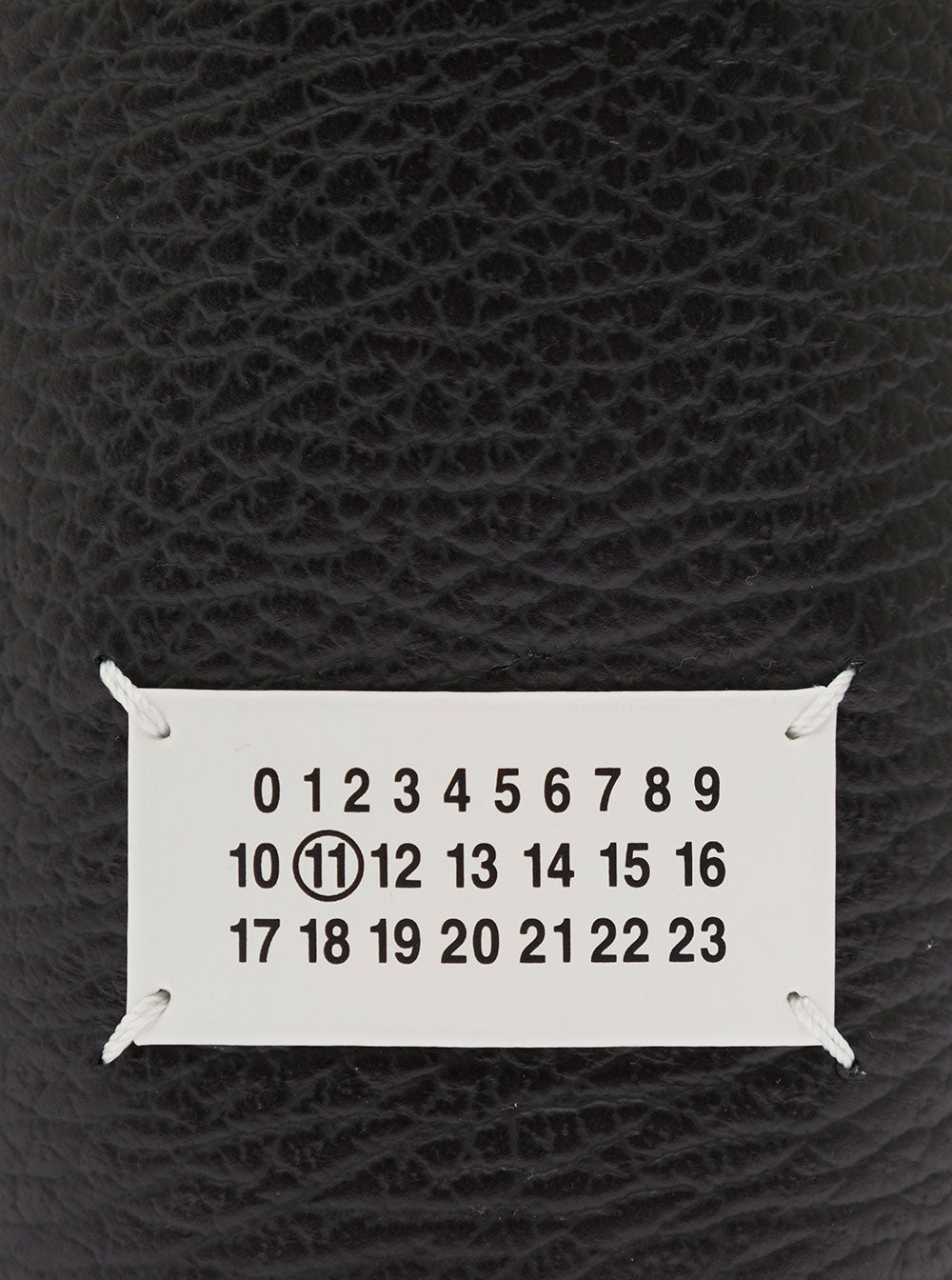 5ac Mini Black Bucket Hat With Shoulder Strap Grained Leather And Cotton Canvas Woman Polyvinyl Butyral Crossbody Bags