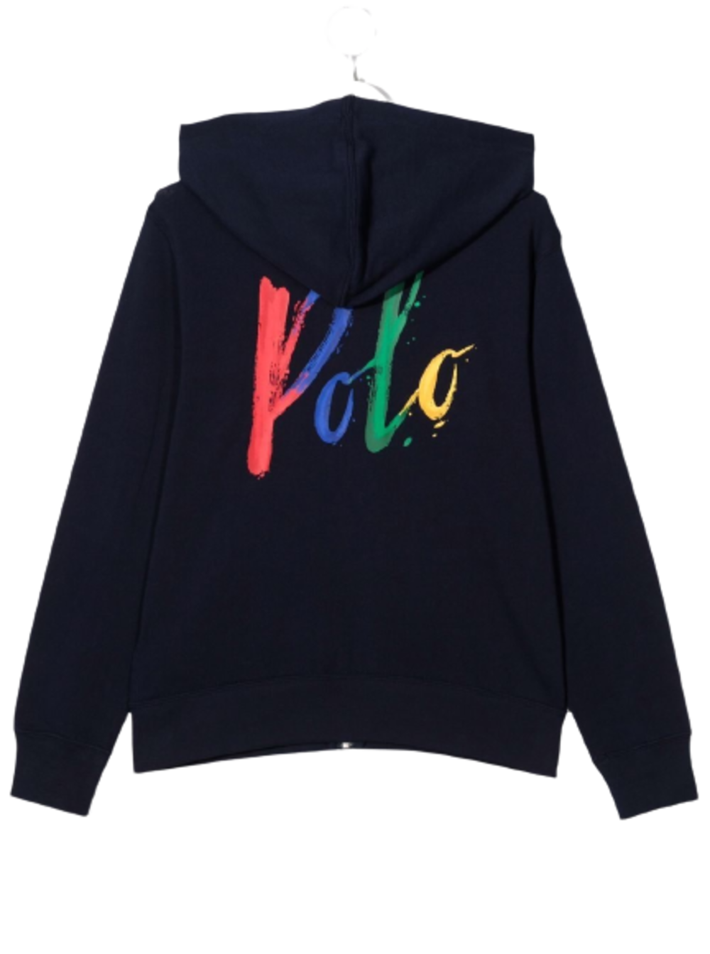 Polo Ralph Lauren Kids Boys Blue Cotton Hoodie With Logo Print Blu Sweatshirts