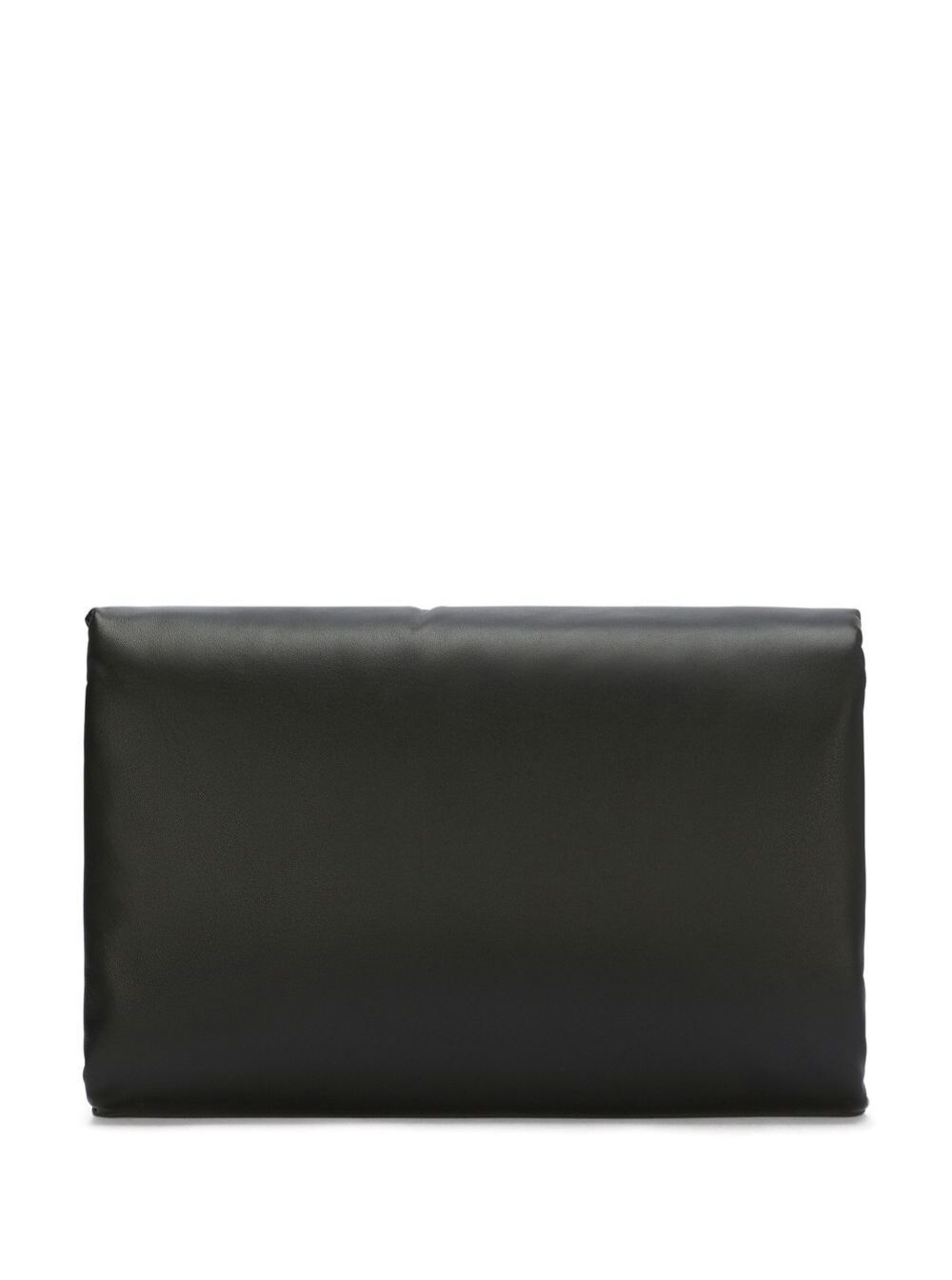 Black Padded Devotion Crossbody Bag Calf Leather Woman