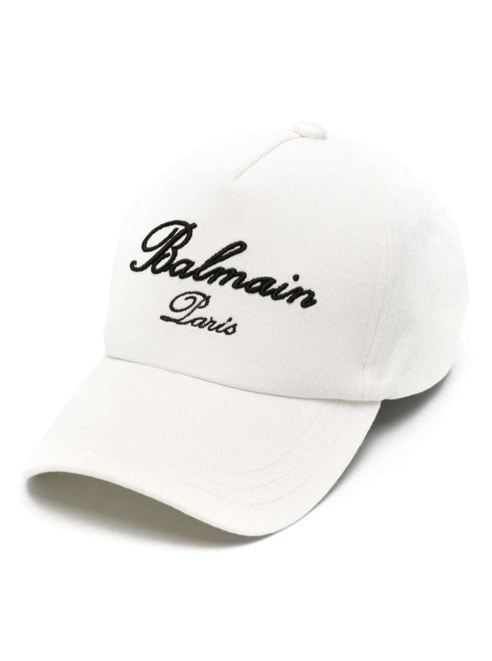 White Baseball Cap With Logo Cotton Man Hats And Gloves