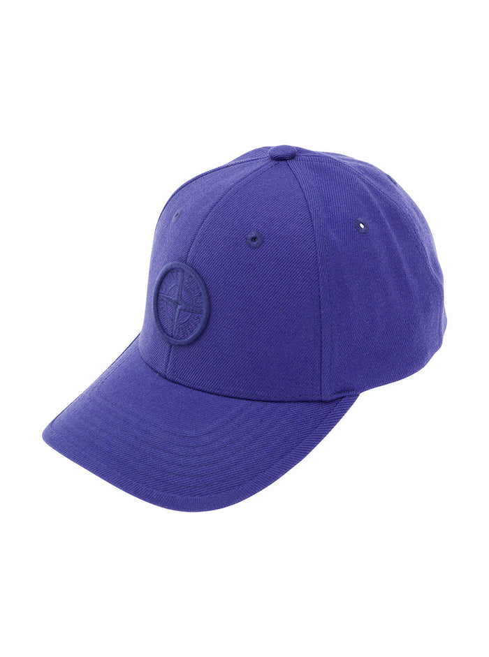 Blue Baseball Cap With Tonal Logo Patch Cotton Boy Blu Pc Wo Co Hats And Gloves