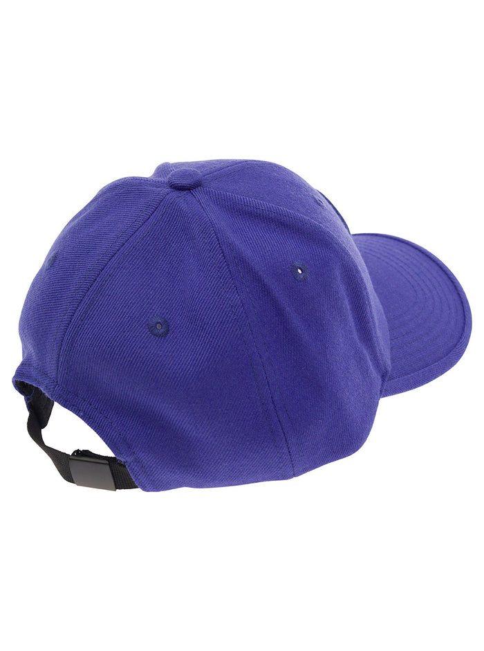 Blue Baseball Cap With Tonal Logo Patch Cotton Boy Blu Pc Wo Co Hats And Gloves
