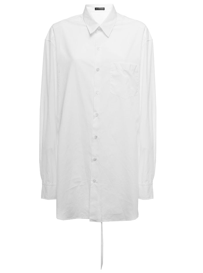 Anne Demeulemeester White Cotton Womans Poplin Shirt And Blouses