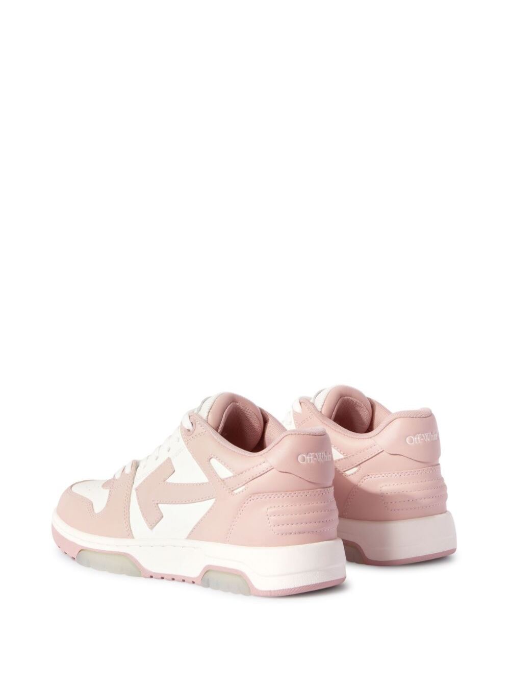 Out Of Office Pink Leather Polyester Sneaker