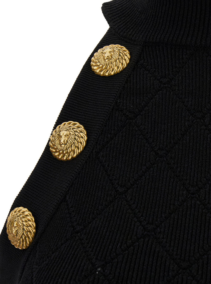Sleeveless Top Black Viscose Polyester Tops
