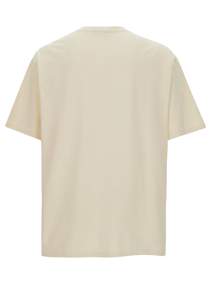 White T-Shirt With Western Graphic Print Cotton Man Tshirts And Polo Shirts
